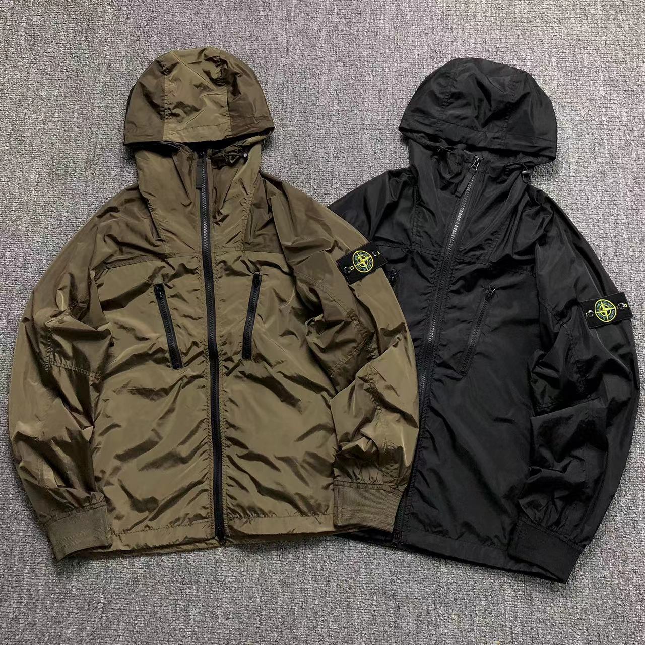 Stone Island Jacket (Black and Olive Green)